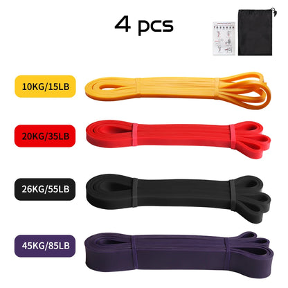 Heavy-Duty Latex Resistance Band for Strength Training and Pilates Fitness Equipment