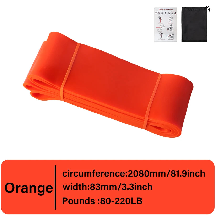 Heavy-Duty Latex Resistance Band for Strength Training and Pilates Fitness Equipment