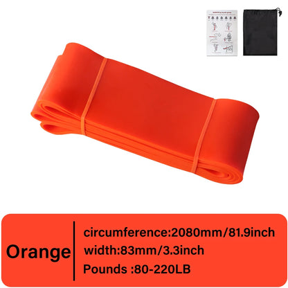 Heavy-Duty Latex Resistance Band for Strength Training and Pilates Fitness Equipment