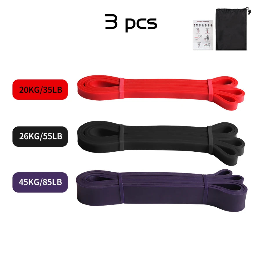 Heavy-Duty Latex Resistance Band for Strength Training and Pilates Fitness Equipment