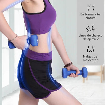 Fitness Dumbbell Set (2Kg, 2.5Kg, 3Kg) - Non-Slip Weights for Men and Women