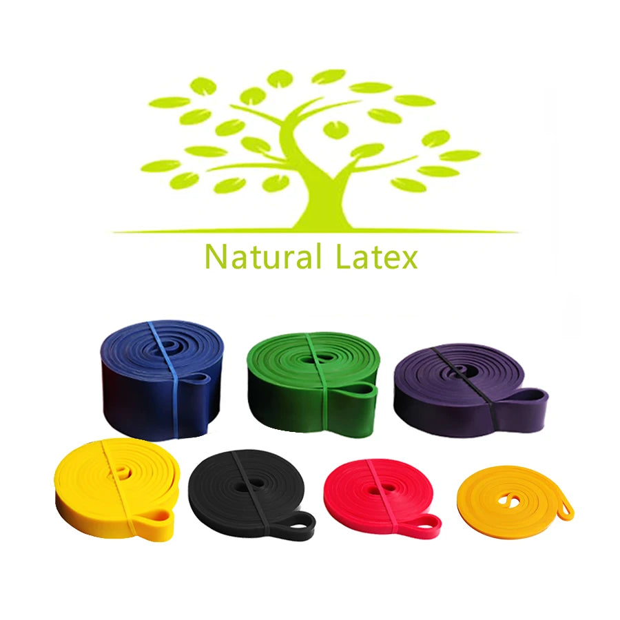 Heavy-Duty Latex Resistance Band for Strength Training and Pilates Fitness Equipment
