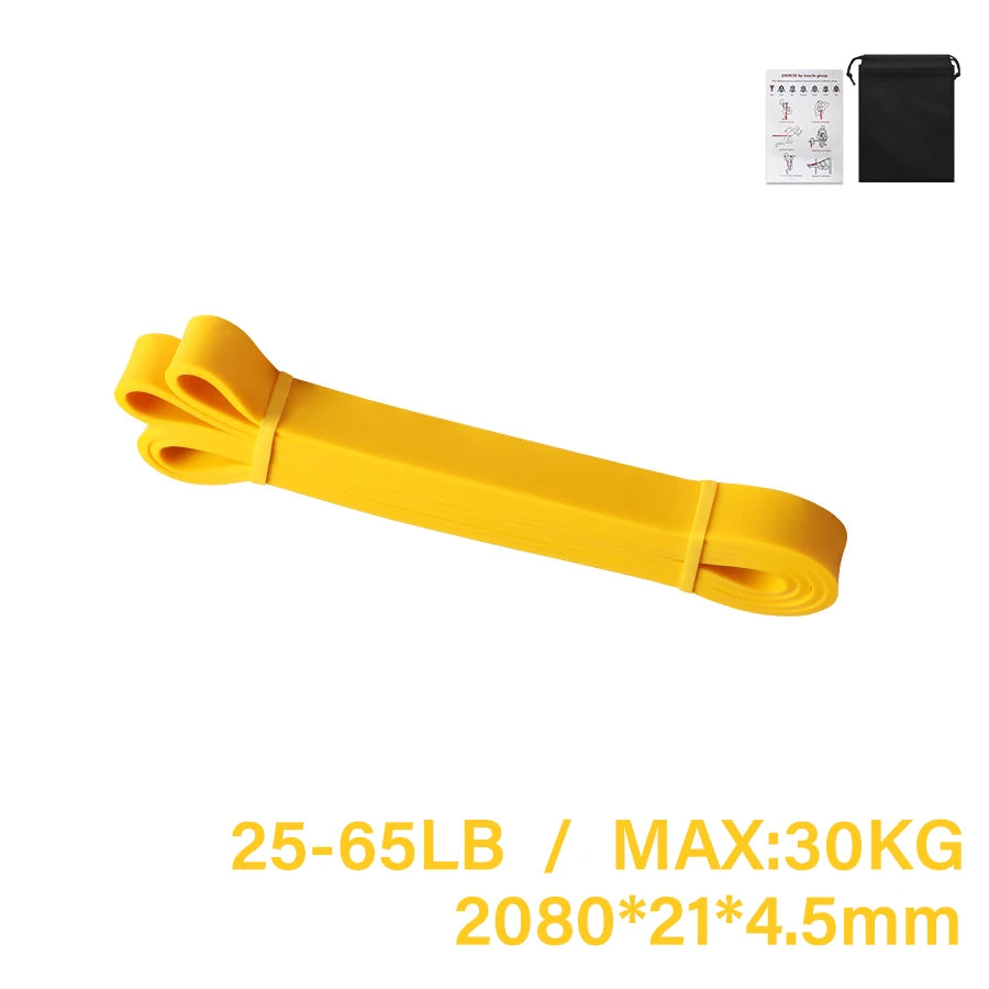 Heavy-Duty Latex Resistance Band for Strength Training and Pilates Fitness Equipment