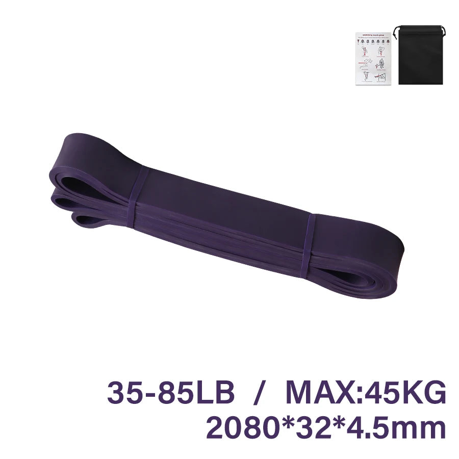 Heavy-Duty Latex Resistance Band for Strength Training and Pilates Fitness Equipment