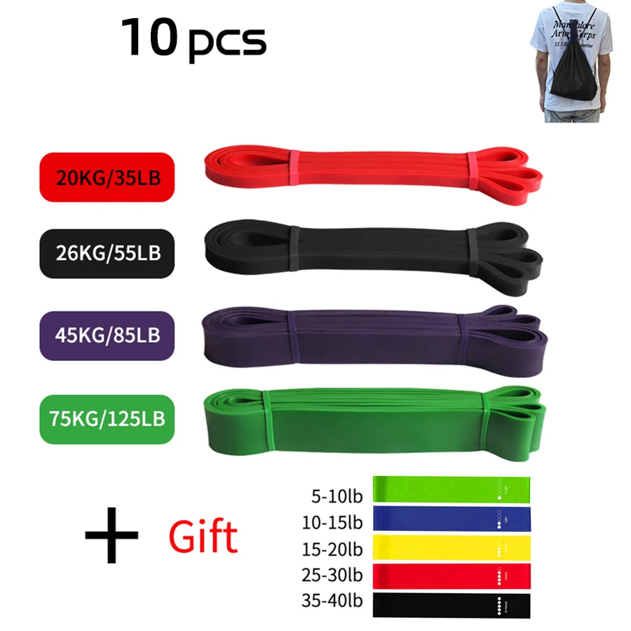 Heavy-Duty Latex Resistance Band for Strength Training and Pilates Fitness Equipment