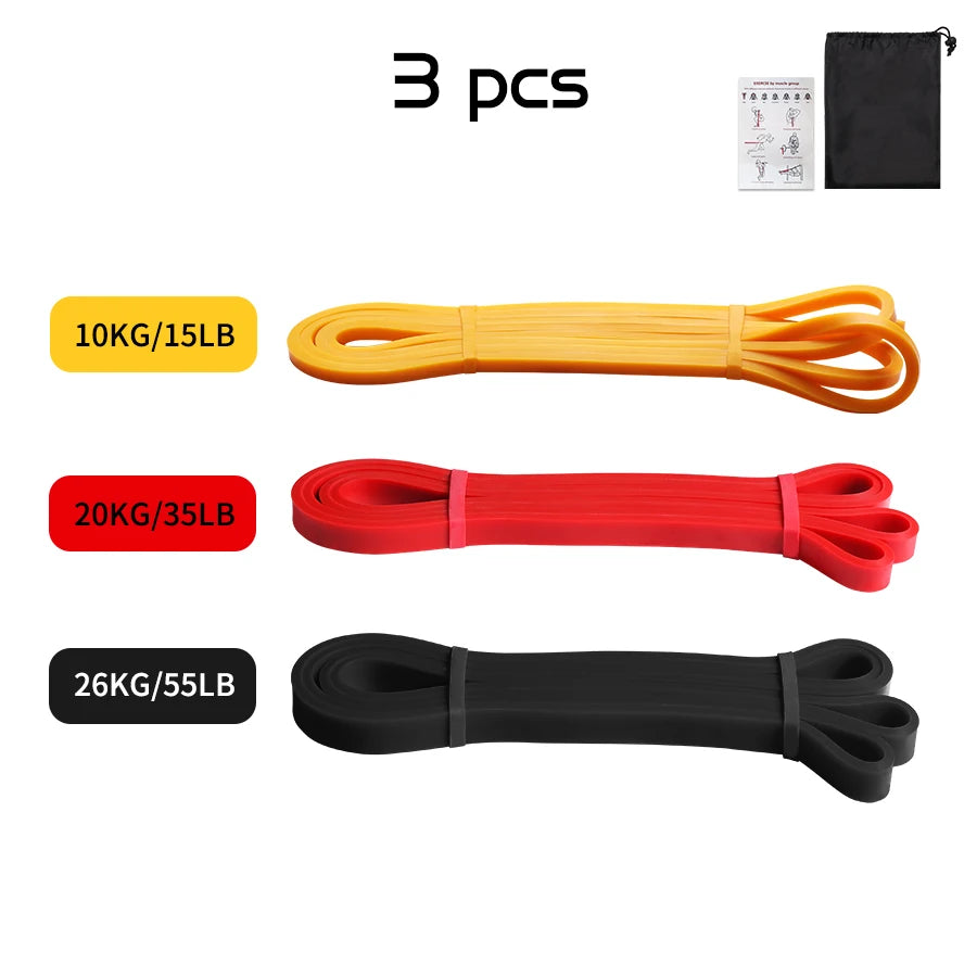 Heavy-Duty Latex Resistance Band for Strength Training and Pilates Fitness Equipment