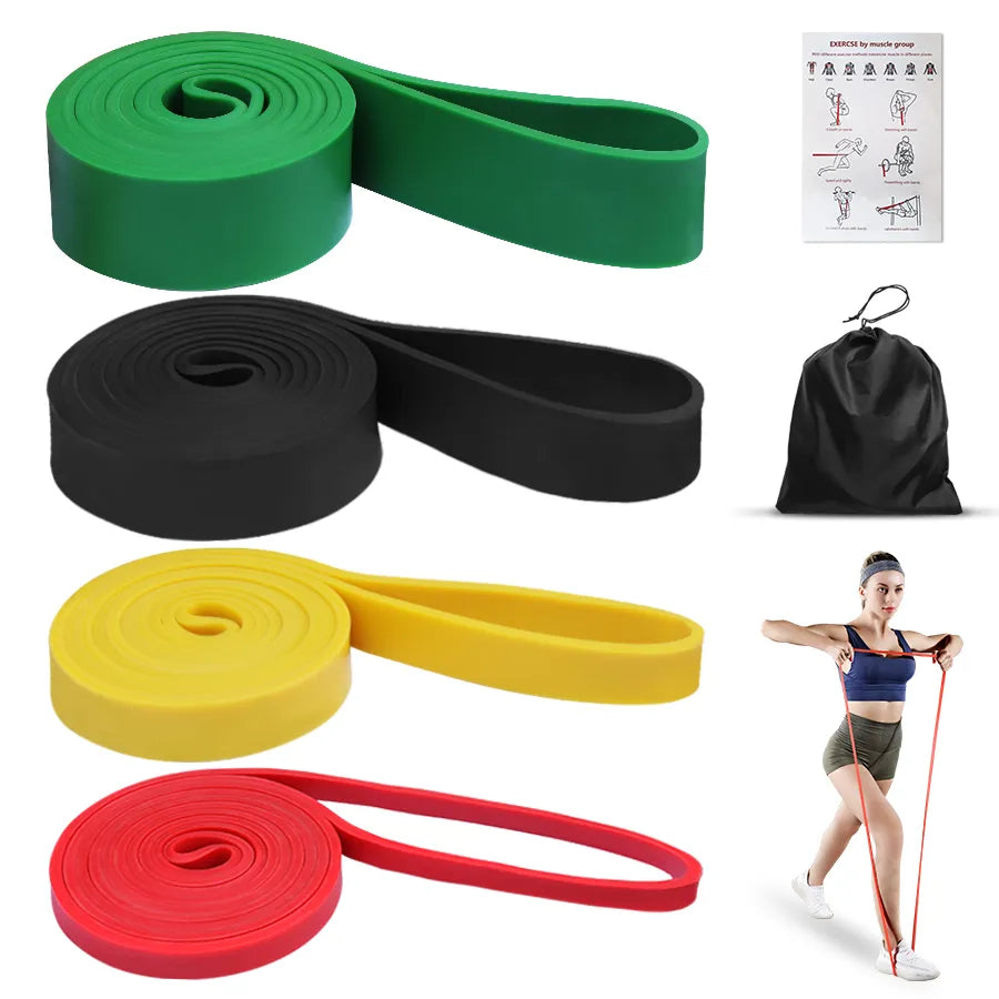 Heavy-Duty Latex Resistance Band for Strength Training and Pilates Fitness Equipment