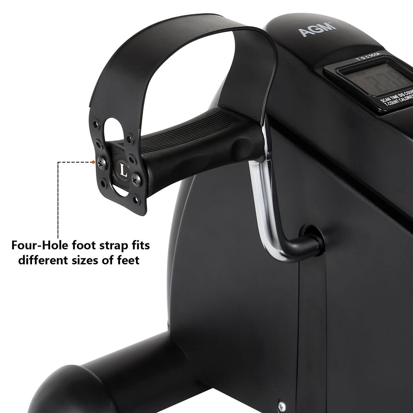 Compact Fitness Bike with LCD Display for Arm and Leg Training - AGM Home Trainer
