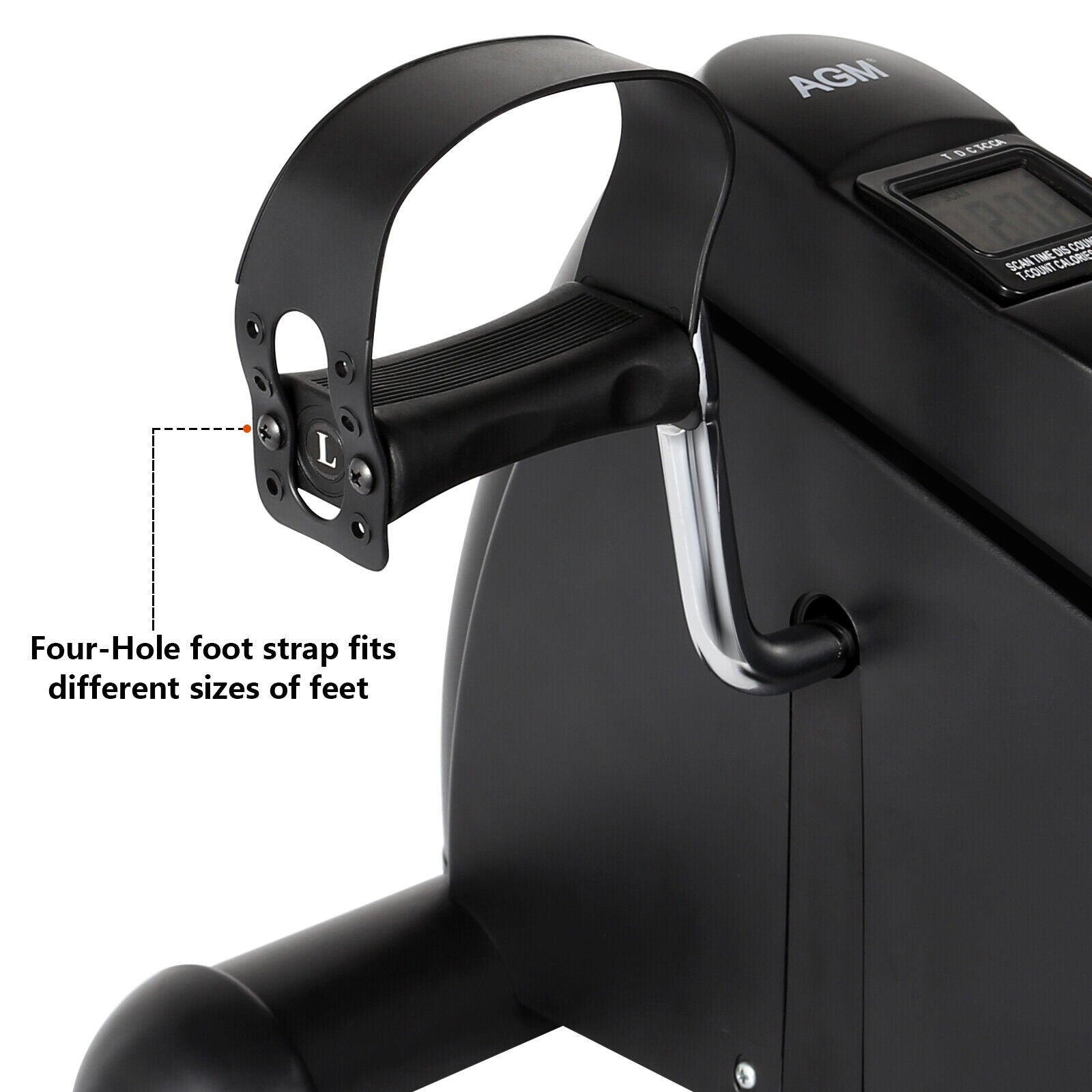 Compact Fitness Bike with LCD Display for Arm and Leg Training - AGM Home Trainer