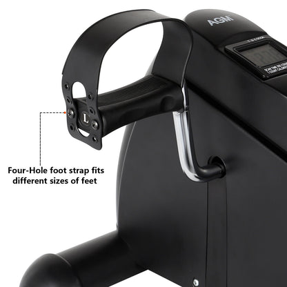Compact Fitness Bike with LCD Display for Arm and Leg Training - AGM Home Trainer