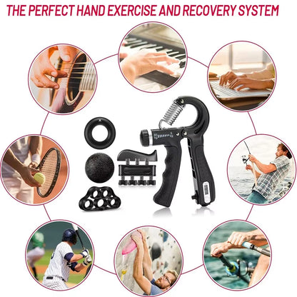 Adjustable 5-60Kg Heavy Hand Gripper for Wrist and Finger Strength Training - Ideal for Rehabilitation and Fitness