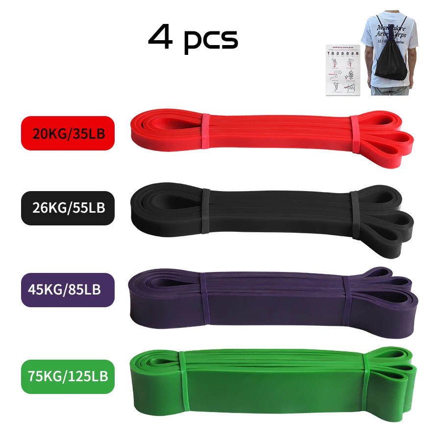Heavy-Duty Latex Resistance Band for Strength Training and Pilates Fitness Equipment